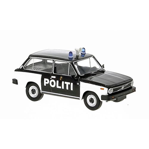 Utrykningskjøretøyer, brekina-27630-volvo-66-norsk-politibil-1975-modellbil-h0, BRE27630