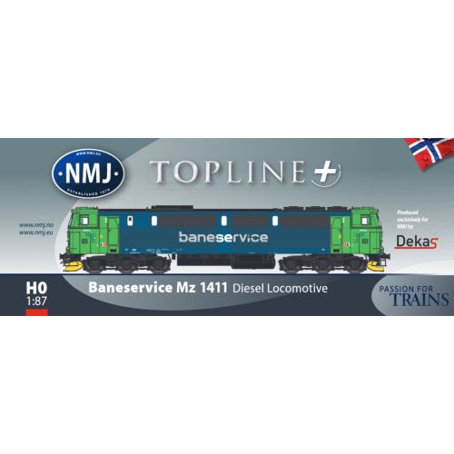 Lokomotiver Norske, nmj-exclusive-89913-baneservice-mz2-1411-skuld-dcc, NMJE89912